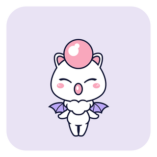 Final Fantasy Moogle Enamel Pin