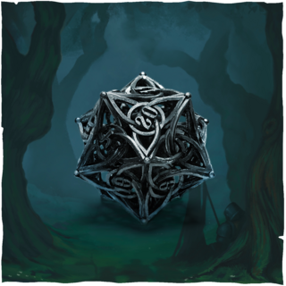 Celtic Heart - Metal D20