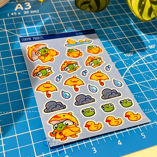 Frog Sticker Sheet