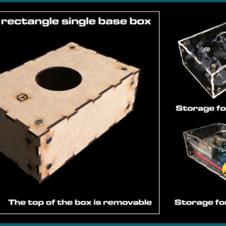 Standard rectangle single base box (120mm x 80mm)