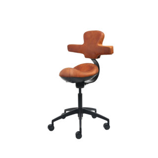 Workhorse Saddle Chair Pro Luxury Leather Upgrade