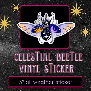 STICKER- SUN/MOON BEETLE