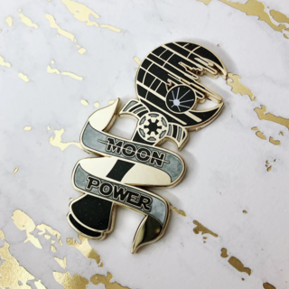 That's No Moon Wand Pin