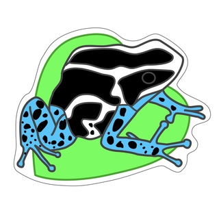 Endangered Poison Dart Frog acrylic pin