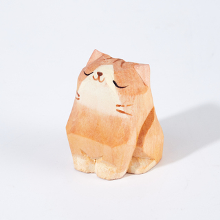 Romi Carved Wooden Cat