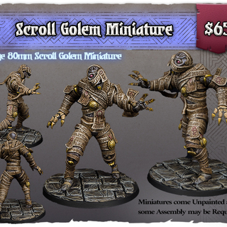 Scroll Golem Miniature