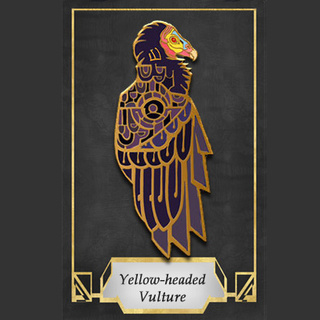 Yellow-Headed Vulture Pin