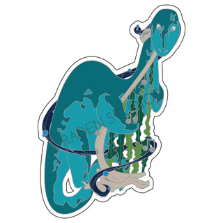 Mythical Bards Series 1 "Loch Monster" Die Cut Sticker