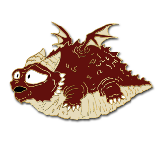 Chunky Red Dragon - Dungeon Derpies pin