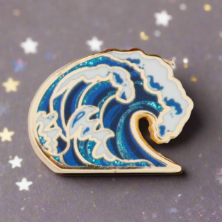 Great Wave Mini Pin
