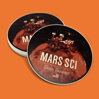 Mars Science 3.5" Mission Sticker
