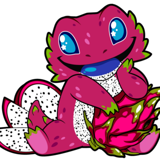 Bearded Dragonfruit Pin