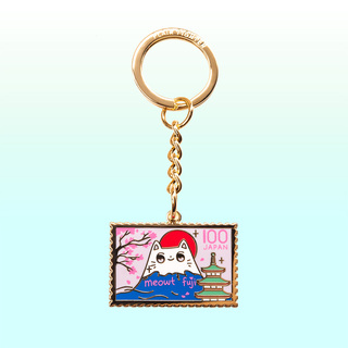 Keychain Meowt Fuji Cat Stamp