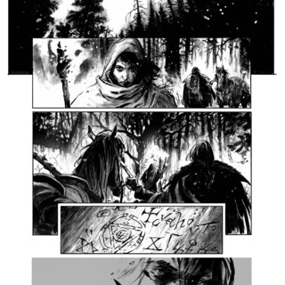 The Book Of Nosferatu Original Art Page