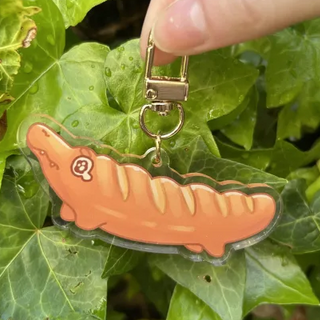 Baguette Crocodile Keychain
