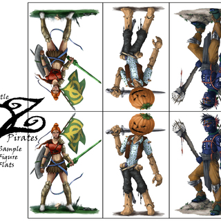 DrivethruRPG Battle for Oz Figure Flats (pdf)