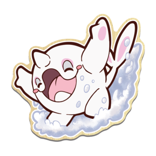 Snow toddler wooden pin