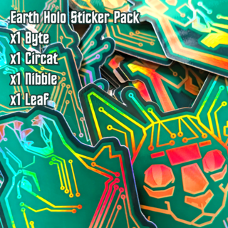 Earth Holo Sticker Pack