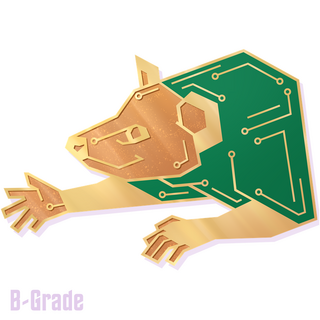 B-Grade Patch Enamel Pin