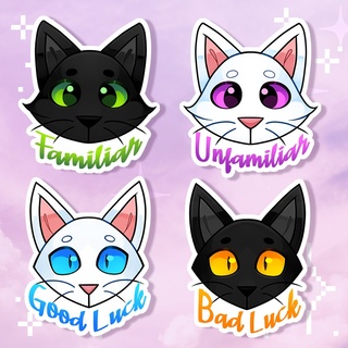 Witch Cat Stickers