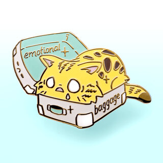 Enamel Pin Emotional Baggage (Bengal Cat)