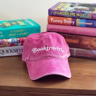 Booktrovert Hat - Washed Pink