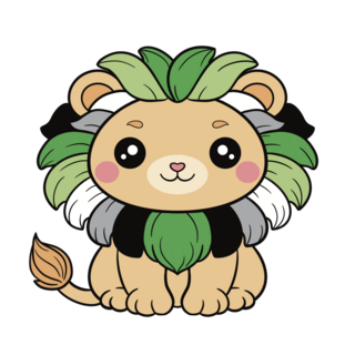 Aromantic Lion Pin