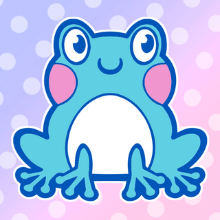 Blue Frog Mini Pin