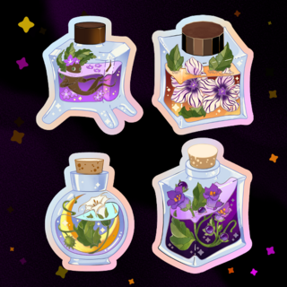 Sticker Set: Ink Bottles