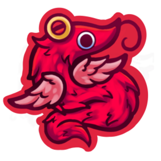 Worm Angel - Sticker