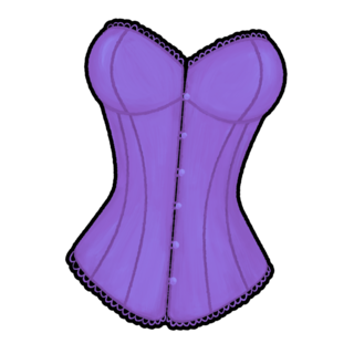 C is for Corset Mini Pin