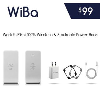 Avido WiBa - 100% Wireless Power Bank