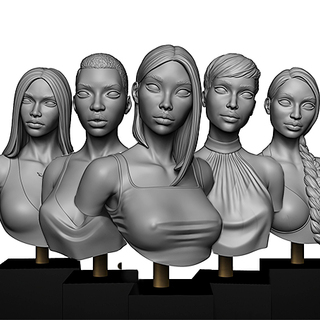 All academic busts STL files