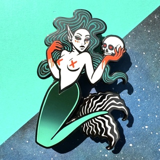 XL 3" Siren pin (LE Numbered 1-50)