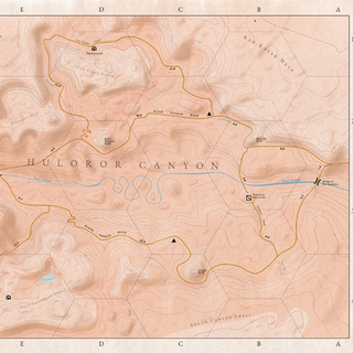 Canyon Map - Through the Valley of the Manticore (Poster Map)