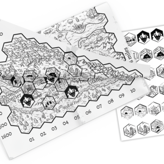 KS-Exclusive Hex Map + Cut-Out Tokens