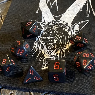 Dark Lord Dice Set with Exclusive Dice Bag