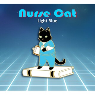 Nurse Cat Light Blue