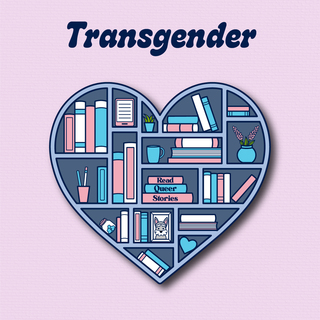 Read Queer Stories Sticker - Transgender 2"