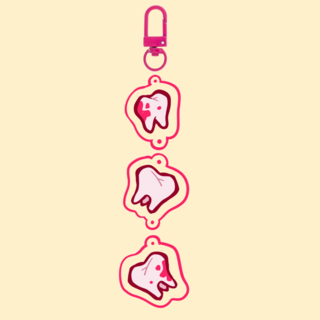 "Teeth" Connecting Acrylic Charms