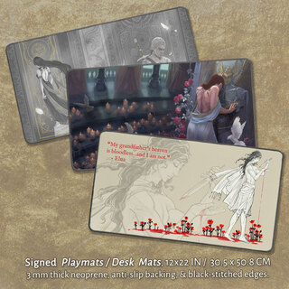Signed Playmats / Desk Mats - Kushiel Concepts Selection