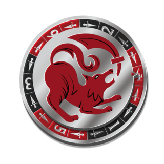 D6 Enamel Spin Pin