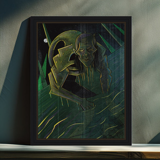 'Creatures reflection' art print