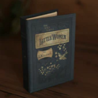 Novel Bookwallet Little Women by Louisa May Alcott 1868 (Navy)