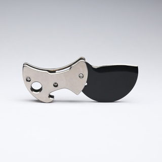 COiN: Stainless Steel / M390 Blackout Razor
