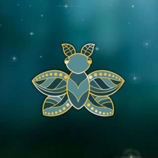 Mini Flutter Pin - Green