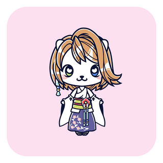 Final Fantasy Yuna Enamel Pin
