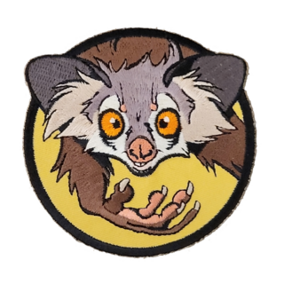 Embroidered patch Aye-aye