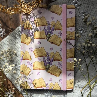 Lilac tomes- A5 Notebook (Lines)