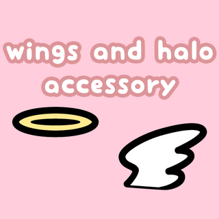 Angel Wing and Halo Accessory Pins